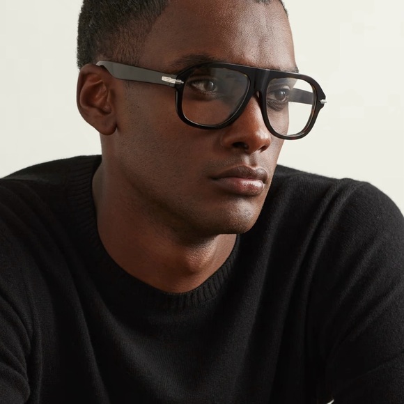 DIOR EYEWEAR Blacksuit Tortoiseshell Acetate and Silver-Tone Aviator Glasses - Picture 3 of 12